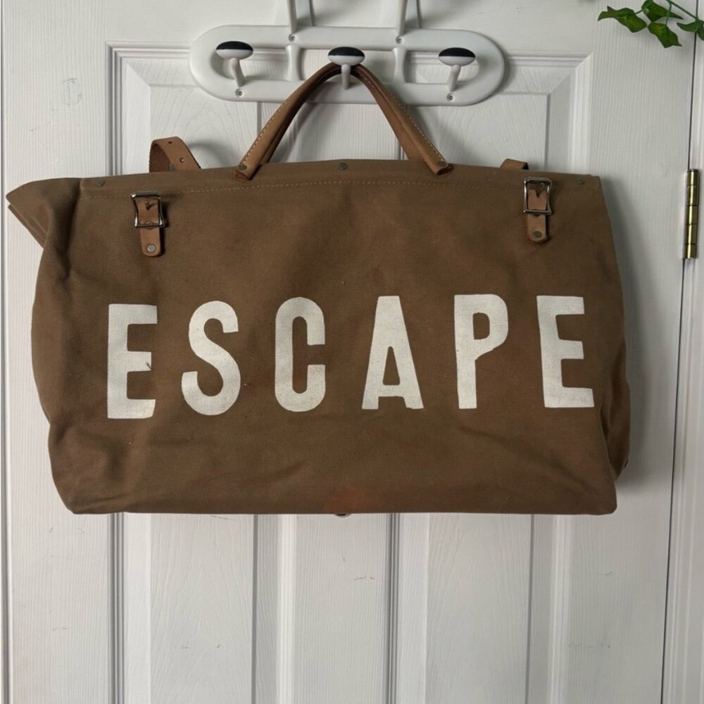 Brown & White Travel Bag - originally 99.00